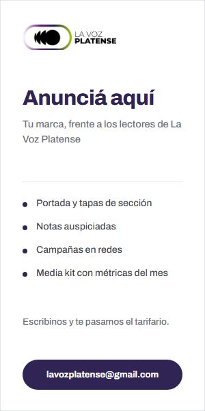Anunciá aquí en La Voz Platense