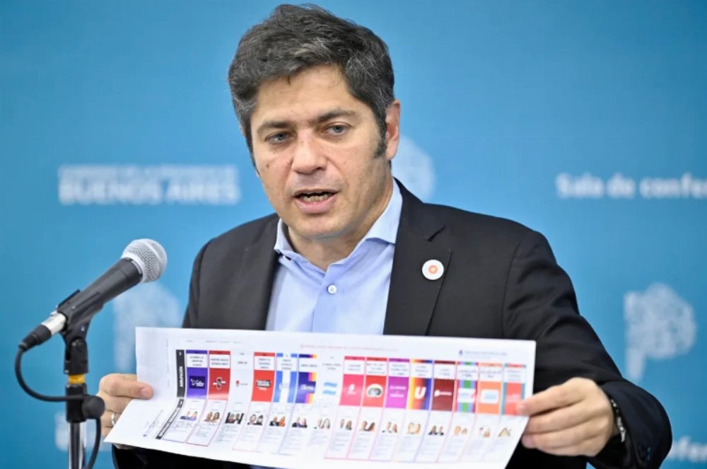 Axel Kicillof cargó contra Milei por la Boleta Única y llamó a votar 