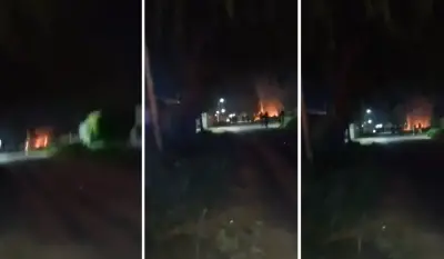 Incendio, piedrazos y tiros en La Plata en medio de una brutal noche de furia