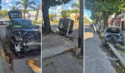 Manejaba borracho, chocó contra un auto estacionado y quiso escapar pero lo atraparon